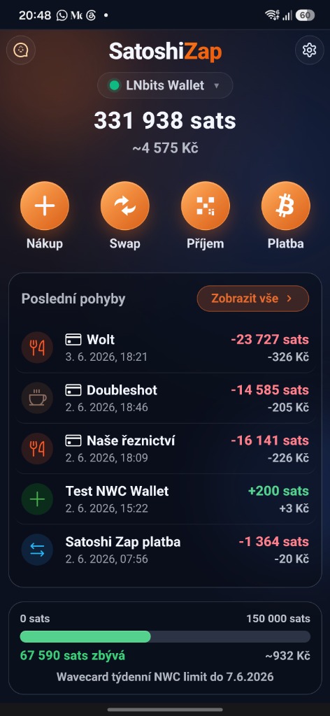 SatoshiZap App Screenshot